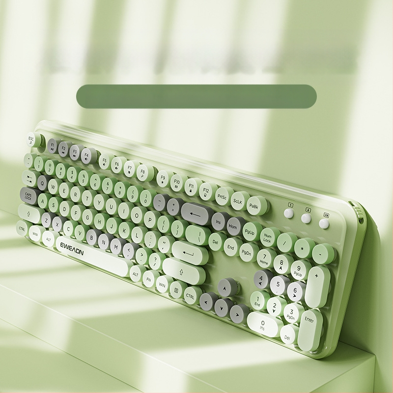 Forerunner V96 bežična tipkovnica i miš, mehanički osjećaj, bez zvuka, prijenosno računalo, vanjska ženska, uredska, punk