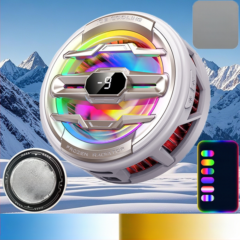 Radiatoriaus mobiliojo telefono galinis laikiklis Aušinimo artefaktas Naujas tiesioginės transliacijos skaitmeninis ekranas Dvigubas turbo magnetinis puslaidininkis