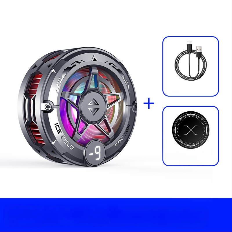 Radiatoriaus mobiliojo telefono galinis laikiklis Aušinimo artefaktas Naujas tiesioginės transliacijos skaitmeninis ekranas Dvigubas turbo magnetinis puslaidininkis