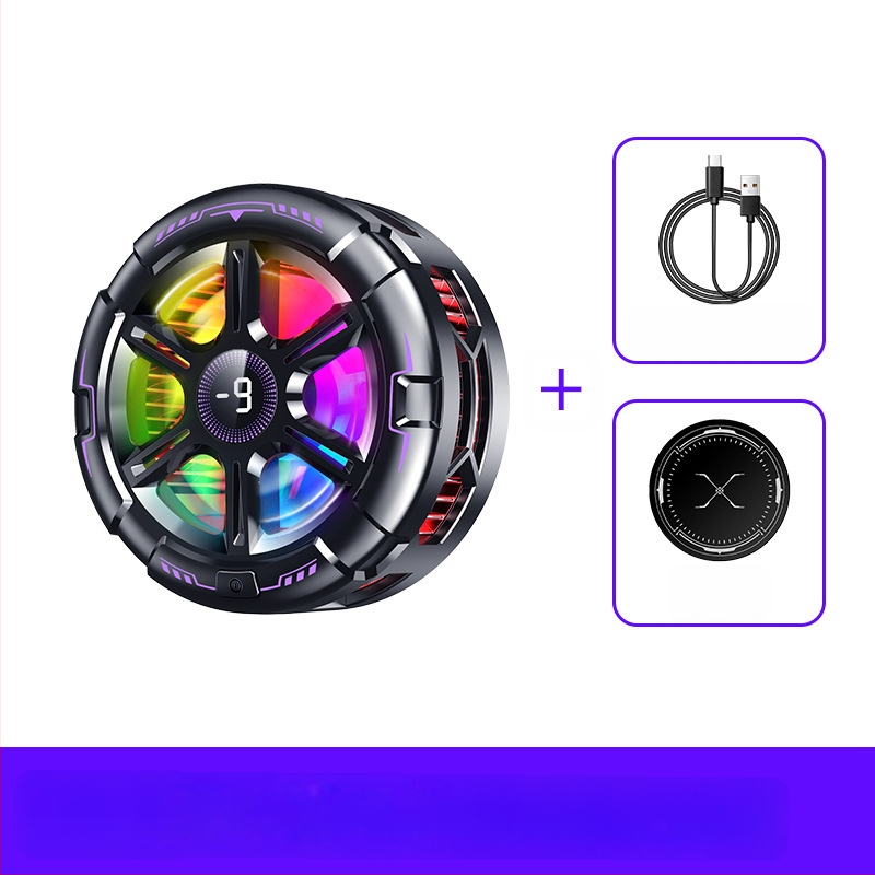 Radiatoriaus mobiliojo telefono galinis laikiklis Aušinimo artefaktas Naujas tiesioginės transliacijos skaitmeninis ekranas Dvigubas turbo magnetinis puslaidininkis