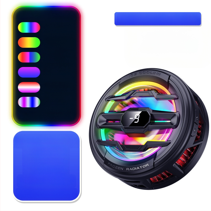 Radiatoriaus mobiliojo telefono galinis laikiklis Aušinimo artefaktas Naujas tiesioginės transliacijos skaitmeninis ekranas Dvigubas turbo magnetinis puslaidininkis
