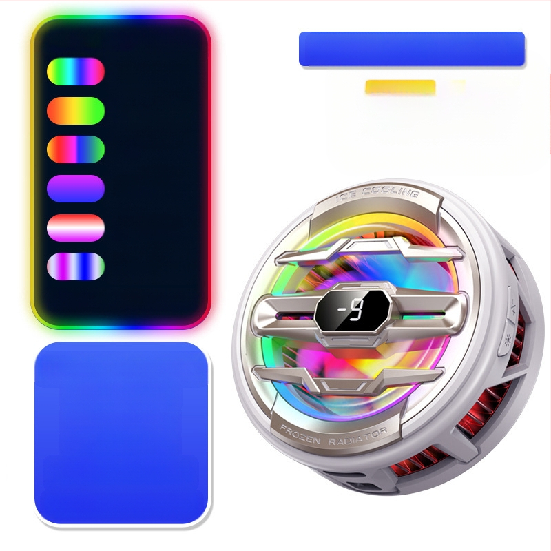 Radiatoriaus mobiliojo telefono galinis laikiklis Aušinimo artefaktas Naujas tiesioginės transliacijos skaitmeninis ekranas Dvigubas turbo magnetinis puslaidininkis