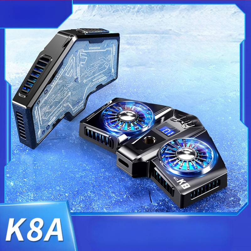 Radiatoriaus mobiliojo telefono galinis laikiklis Aušinimo artefaktas Naujas tiesioginės transliacijos skaitmeninis ekranas Dvigubas turbo magnetinis puslaidininkis