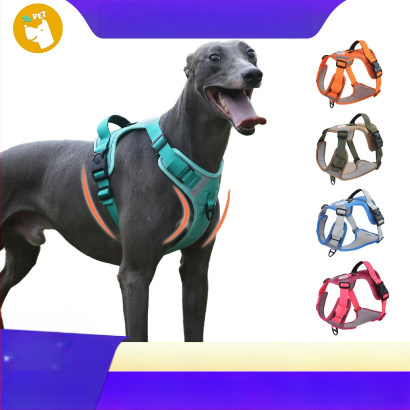 Nový cezhraničný hrudný popruh pre veľkých psov, protišmyková vesta odolná voči výbuchu, priedušná vesta s produktmi pre domáce zvieratá