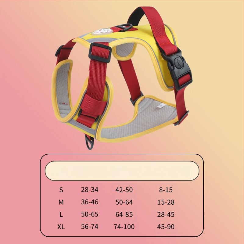 Nový cezhraničný hrudný popruh pre veľkých psov, protišmyková vesta odolná voči výbuchu, priedušná vesta s produktmi pre domáce zvieratá