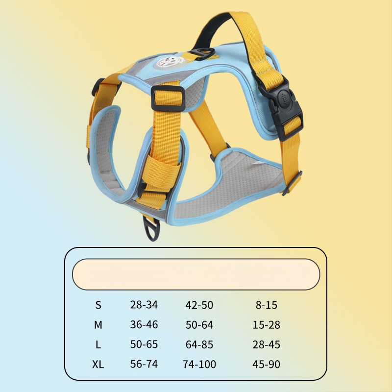 Nový cezhraničný hrudný popruh pre veľkých psov, protišmyková vesta odolná voči výbuchu, priedušná vesta s produktmi pre domáce zvieratá