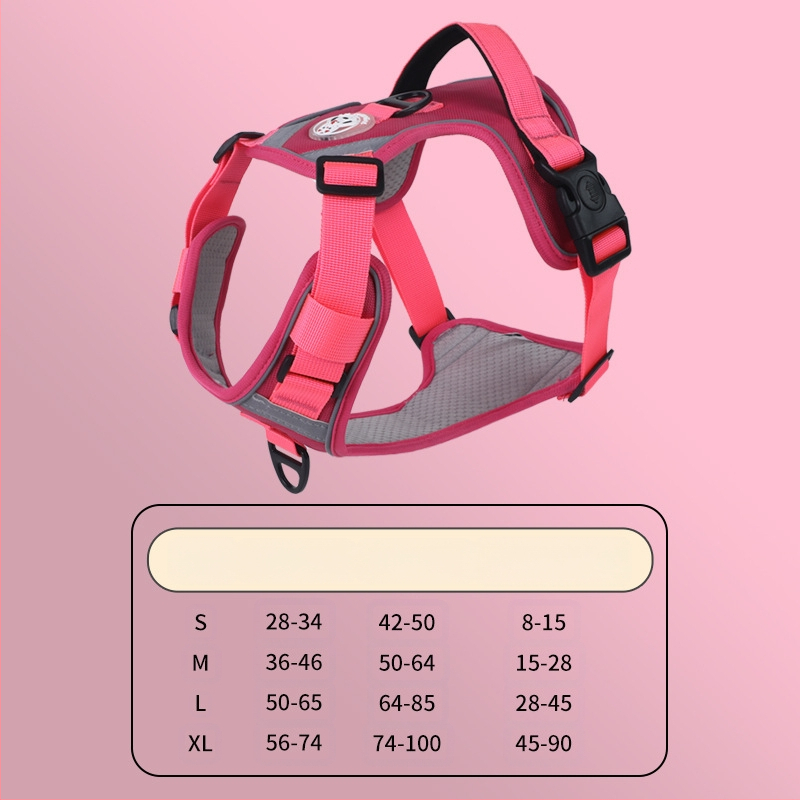 Nový cezhraničný hrudný popruh pre veľkých psov, protišmyková vesta odolná voči výbuchu, priedušná vesta s produktmi pre domáce zvieratá