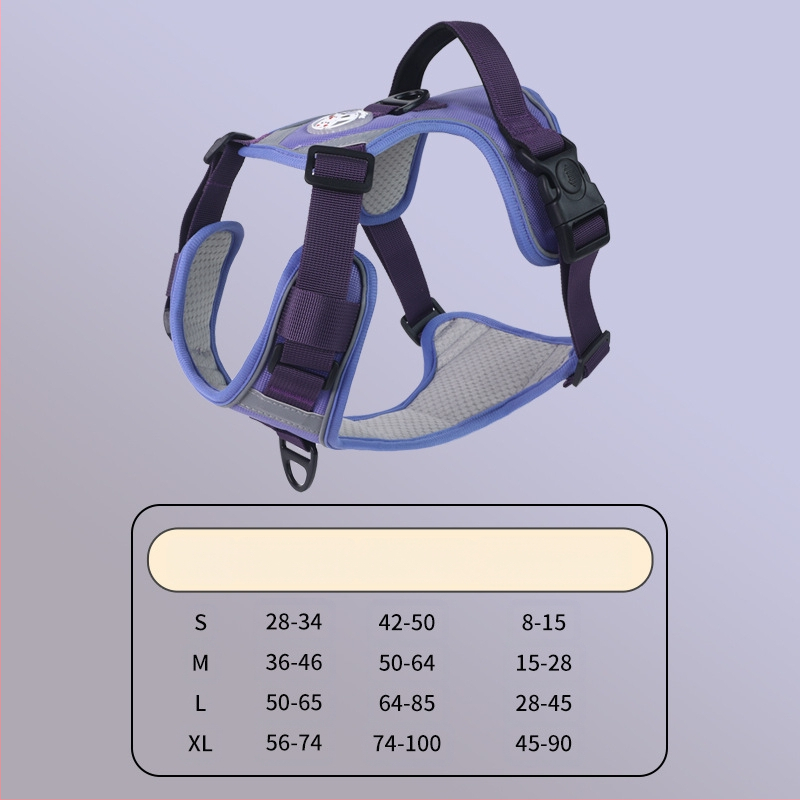 Nový cezhraničný hrudný popruh pre veľkých psov, protišmyková vesta odolná voči výbuchu, priedušná vesta s produktmi pre domáce zvieratá