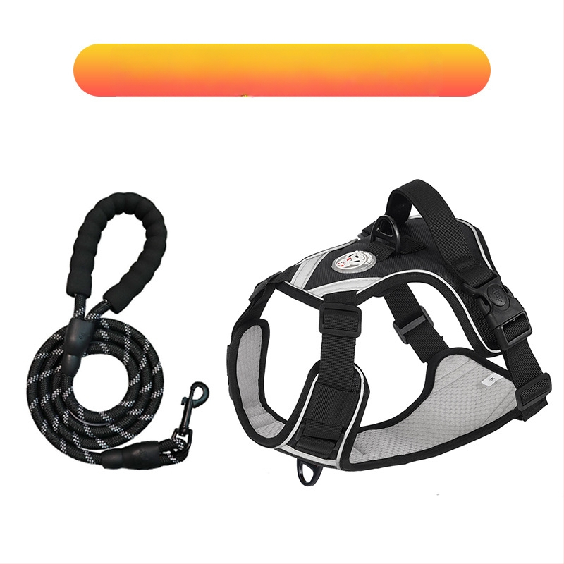 Nový cezhraničný hrudný popruh pre veľkých psov, protišmyková vesta odolná voči výbuchu, priedušná vesta s produktmi pre domáce zvieratá