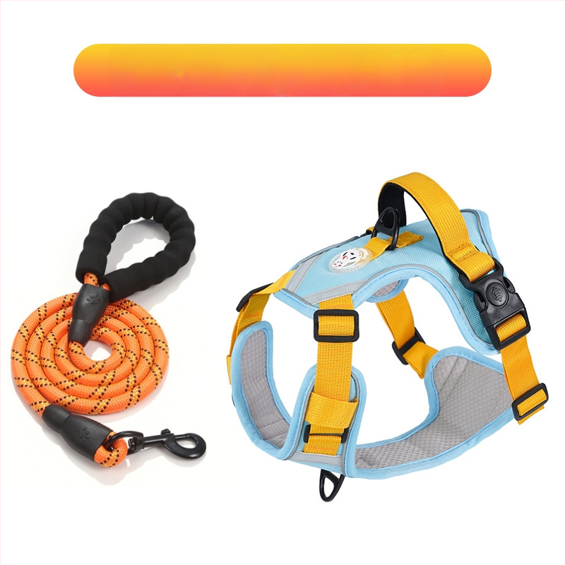 Nový cezhraničný hrudný popruh pre veľkých psov, protišmyková vesta odolná voči výbuchu, priedušná vesta s produktmi pre domáce zvieratá