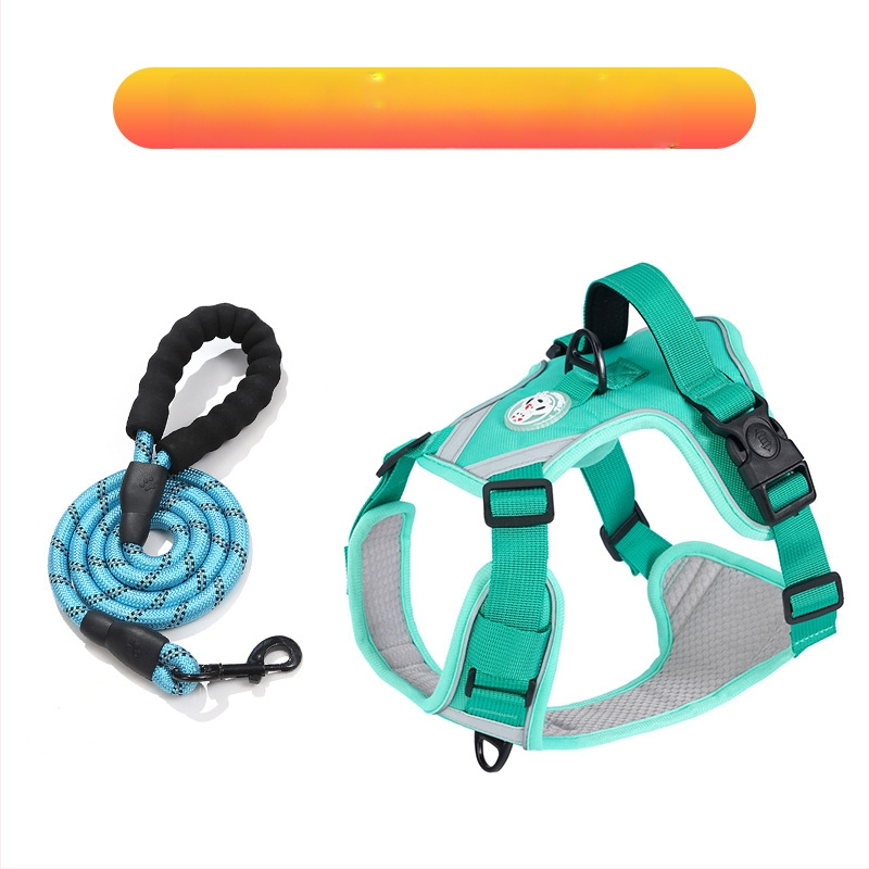 Nový cezhraničný hrudný popruh pre veľkých psov, protišmyková vesta odolná voči výbuchu, priedušná vesta s produktmi pre domáce zvieratá