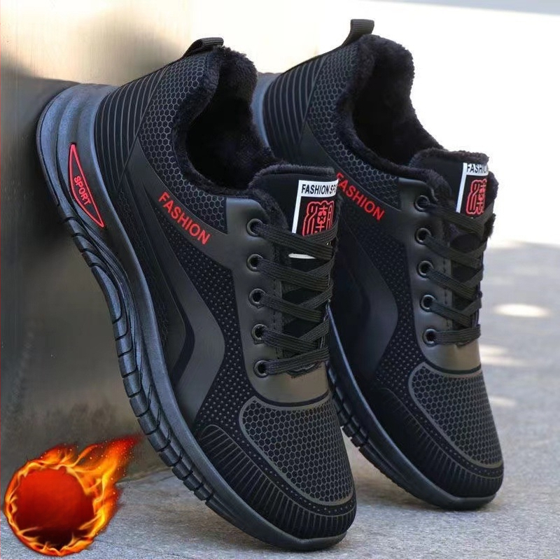 Puha talpú, kopásálló férfi cipők 2025 őszi és téli férfi bőr alkalmi cipők foltálló vízálló cipők kényelmes, könnyű sportcipők férfiaknak