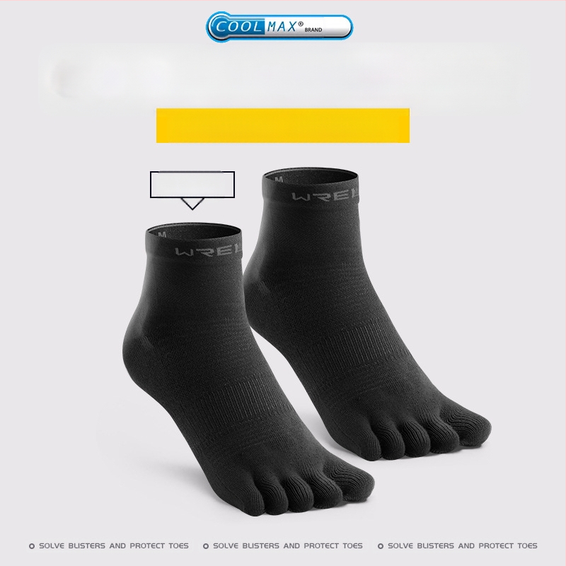 WRELS Running Marathon Professional Sports Five Finger Sokid Coolmax Kiirelt kuivavad Higi imavad Kulumiskindlad Murdmaasuusa Sokid Meestele ja Naistele