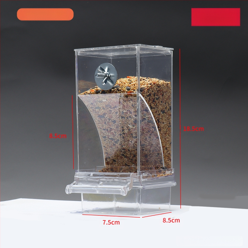 Papagal păsări hrană cutie anti-împrăștiere automată hrănitoare anti-stropire externă hrănire păsări hrănitoare piele de tigru bujor Xuan Feng păsări provizii