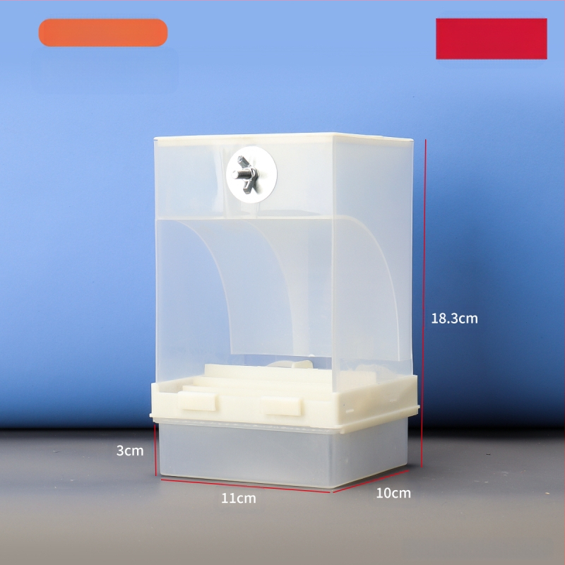 Papagal păsări hrană cutie anti-împrăștiere automată hrănitoare anti-stropire externă hrănire păsări hrănitoare piele de tigru bujor Xuan Feng păsări provizii