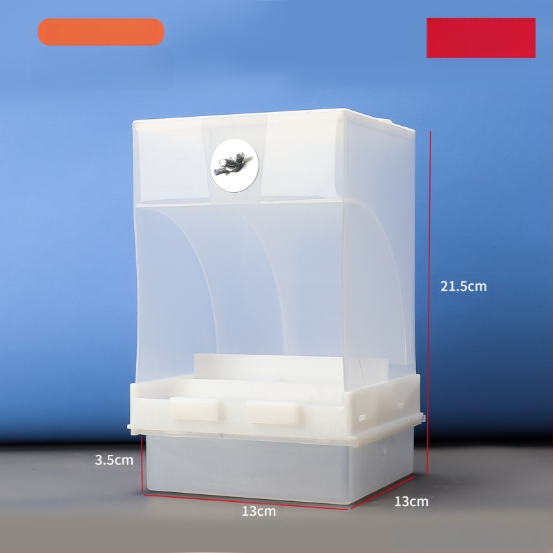 Papagal păsări hrană cutie anti-împrăștiere automată hrănitoare anti-stropire externă hrănire păsări hrănitoare piele de tigru bujor Xuan Feng păsări provizii