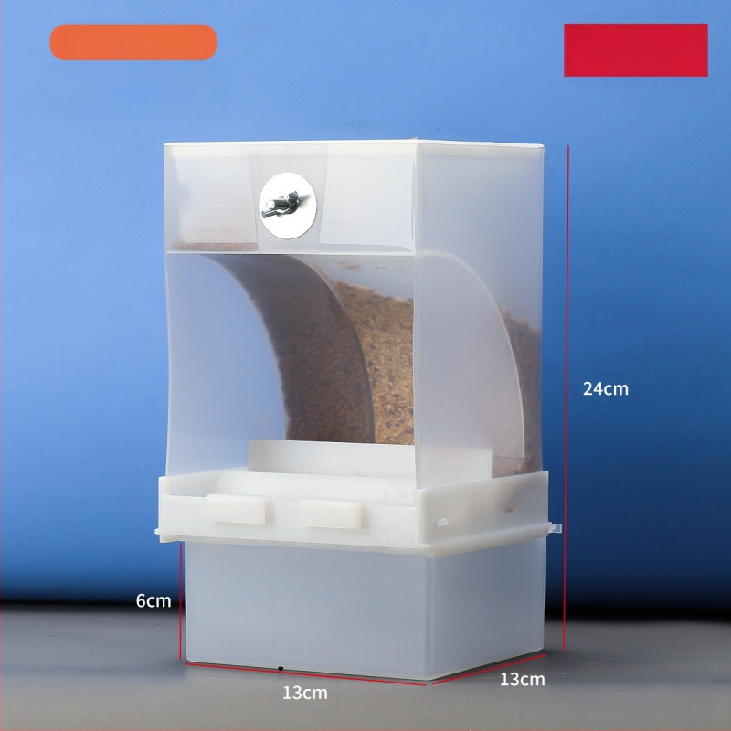 Papagal păsări hrană cutie anti-împrăștiere automată hrănitoare anti-stropire externă hrănire păsări hrănitoare piele de tigru bujor Xuan Feng păsări provizii