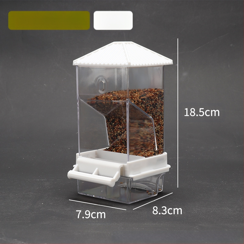 Papagal păsări hrană cutie anti-împrăștiere automată hrănitoare anti-stropire externă hrănire păsări hrănitoare piele de tigru bujor Xuan Feng păsări provizii
