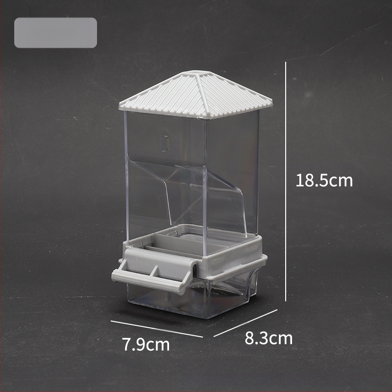 Papagal păsări hrană cutie anti-împrăștiere automată hrănitoare anti-stropire externă hrănire păsări hrănitoare piele de tigru bujor Xuan Feng păsări provizii