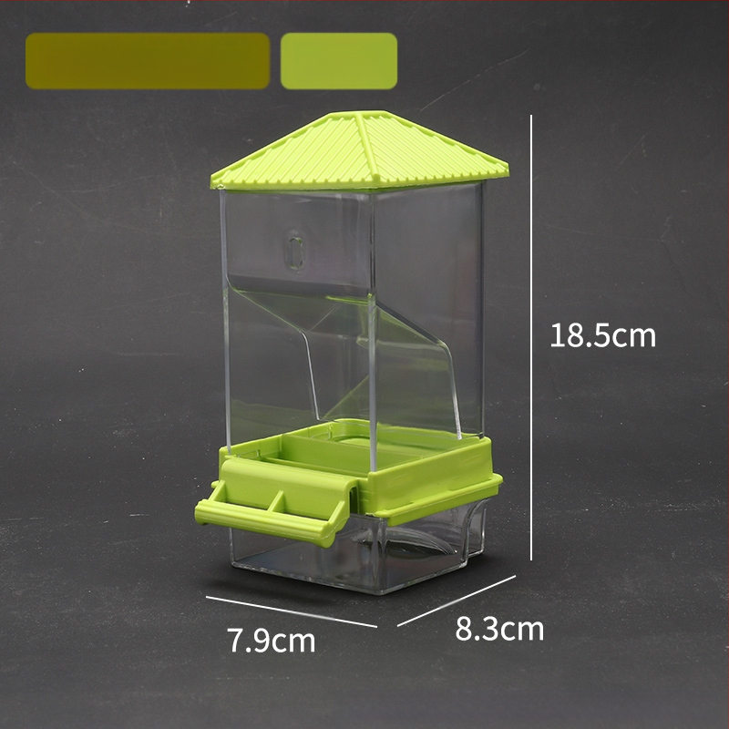 Papagal păsări hrană cutie anti-împrăștiere automată hrănitoare anti-stropire externă hrănire păsări hrănitoare piele de tigru bujor Xuan Feng păsări provizii