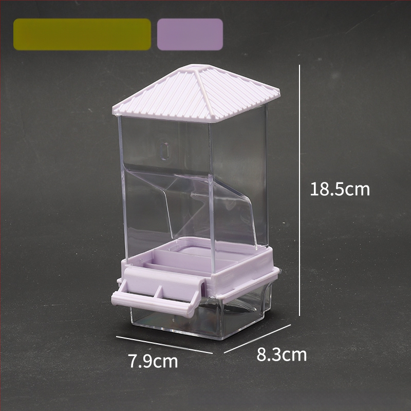 Papagal păsări hrană cutie anti-împrăștiere automată hrănitoare anti-stropire externă hrănire păsări hrănitoare piele de tigru bujor Xuan Feng păsări provizii