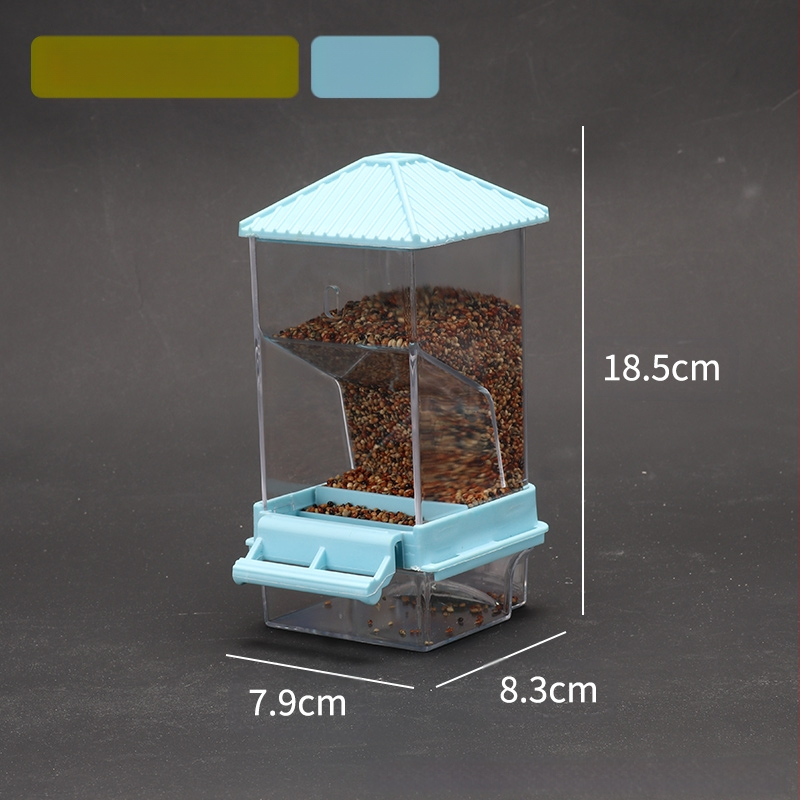Papagal păsări hrană cutie anti-împrăștiere automată hrănitoare anti-stropire externă hrănire păsări hrănitoare piele de tigru bujor Xuan Feng păsări provizii