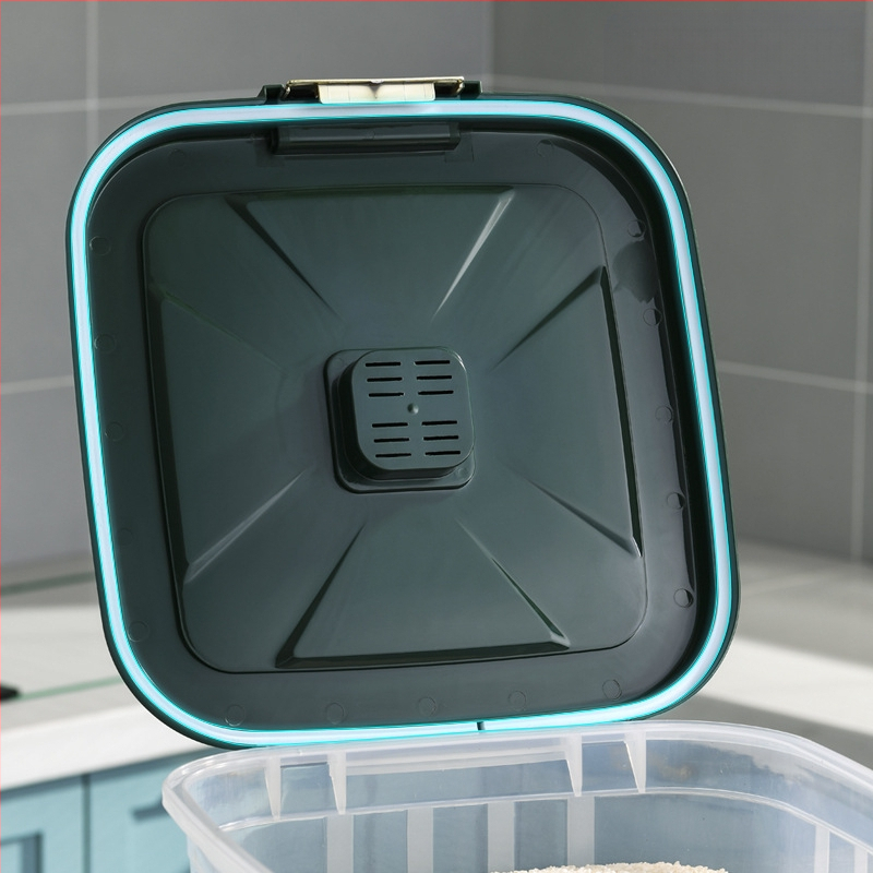 Didelės talpos ryžių kibiras namų virtuvei, atsparus vabzdžiams ir drėgmei, sandari, prieinama prabangi ryžių laikymo dėžė, ryžių miltų ir grūdų laikymo dėžė