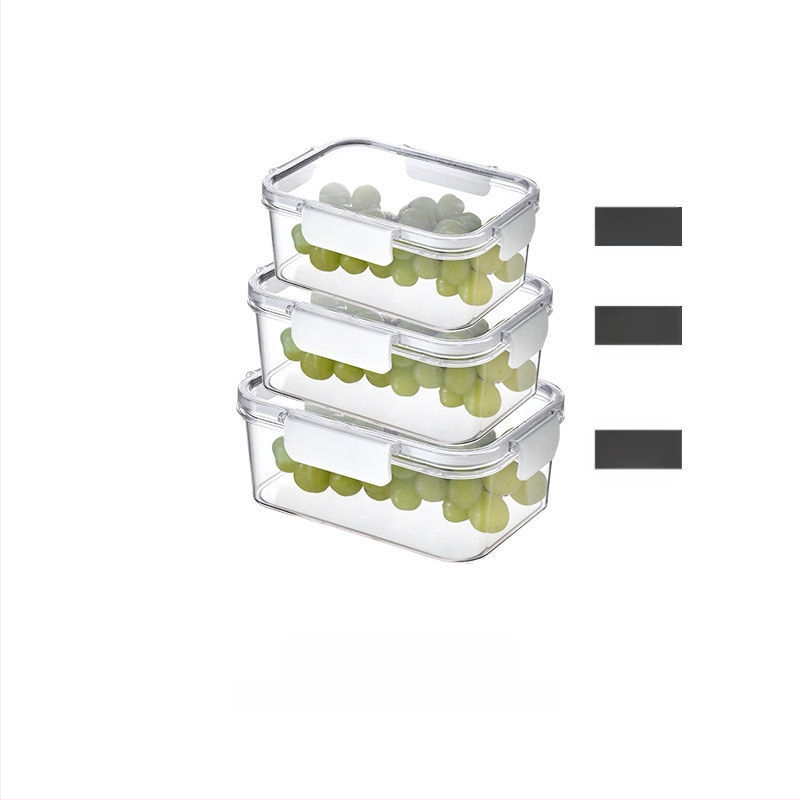 Šviežio laikymo dėžutė maistiniam šaldytuvui, speciali laikymo dėžutė šaldytiems produktams, sandari dėžutė su dangteliu, maisto riešutai, vaisiai, maisto stiklainis