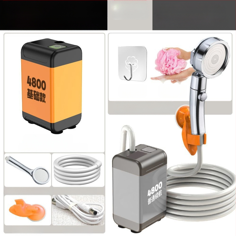 Pistikupesavaba maapiirkonna lihtne duššidušš ehitusplatsil välistingimustes üliõpilaste ühiselamu vannitoa artefaktiga laetav majapidamisdušš