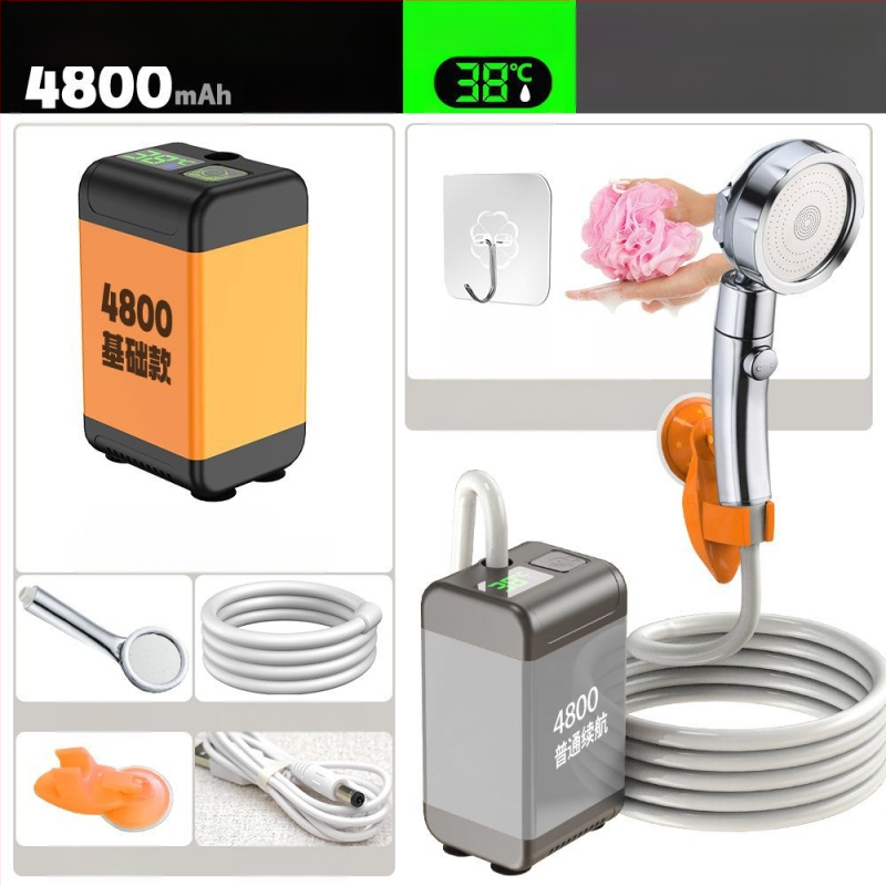 Pistikupesavaba maapiirkonna lihtne duššidušš ehitusplatsil välistingimustes üliõpilaste ühiselamu vannitoa artefaktiga laetav majapidamisdušš