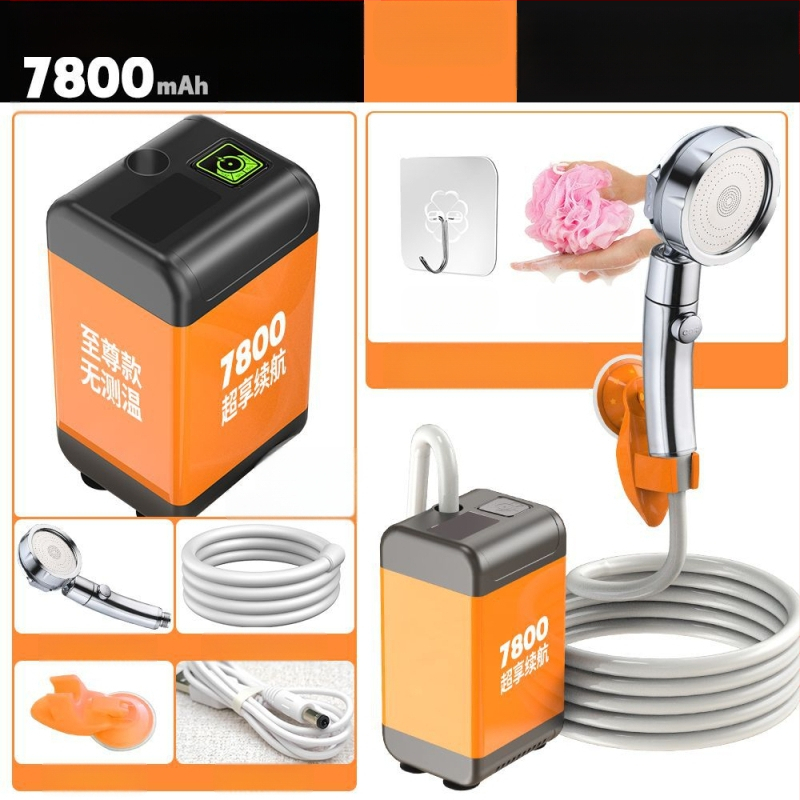 Pistikupesavaba maapiirkonna lihtne duššidušš ehitusplatsil välistingimustes üliõpilaste ühiselamu vannitoa artefaktiga laetav majapidamisdušš