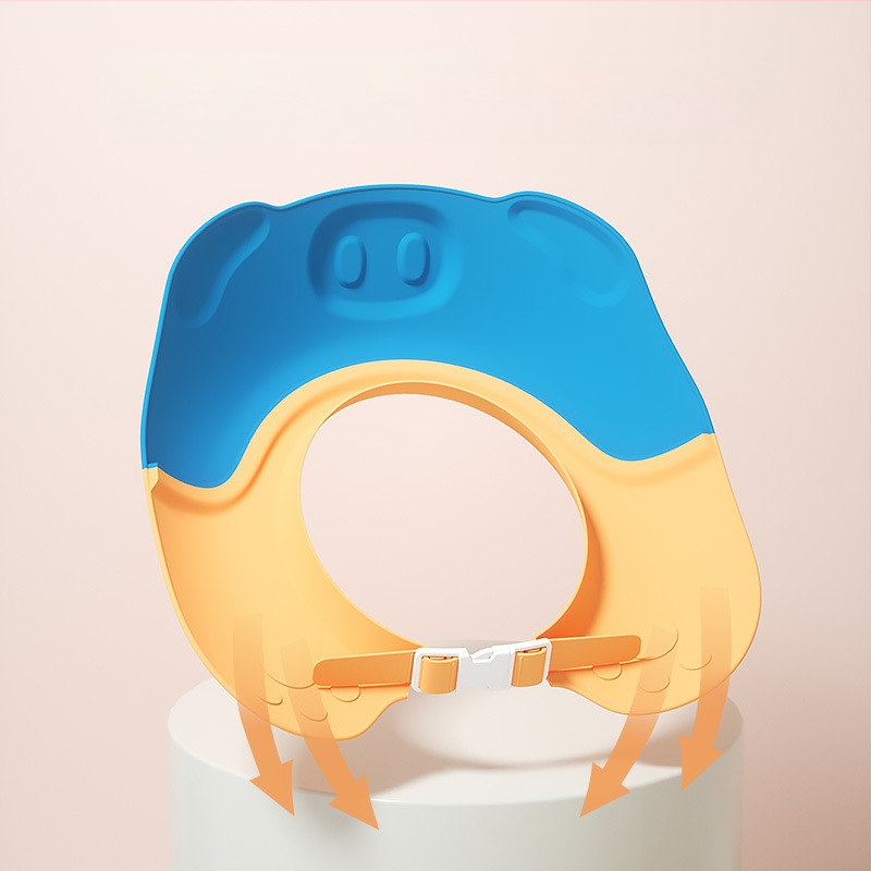 Kūdikio paršelio plaukų plovimo kepuraitė, vaikų plaukų plovimo artefaktas, vandenį blokuojantis kepuraitė, plaukų plovimas, ausų apsauga, kūdikio dušo kepuraitė, didmeninė prekyba