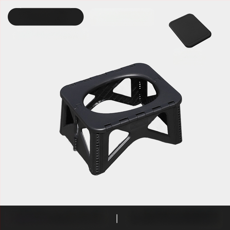 Pārrobežu jauna saliekamā tualetes automašīna Avārijas kempinga tualetes krēsls Pieaugušo pārnēsājamais dezodorants Āra mobilā tualete