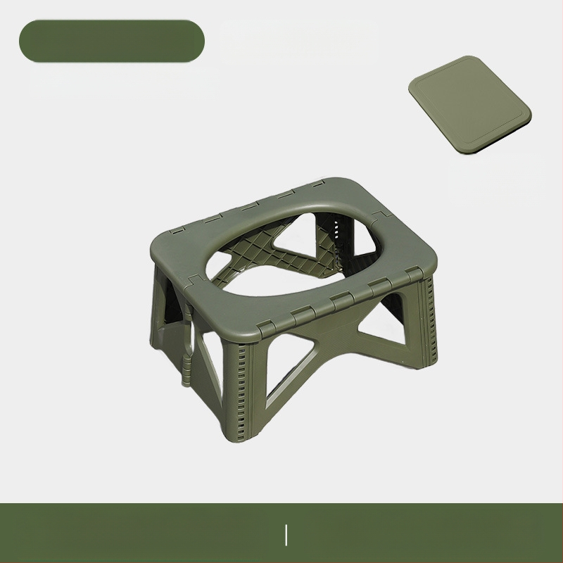 Pārrobežu jauna saliekamā tualetes automašīna Avārijas kempinga tualetes krēsls Pieaugušo pārnēsājamais dezodorants Āra mobilā tualete