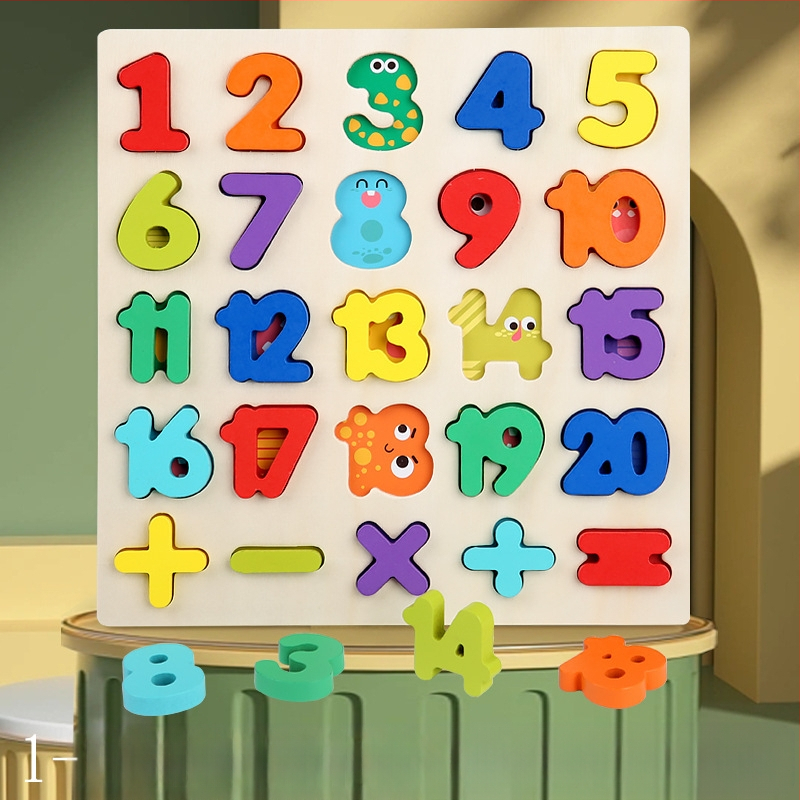 Pārrobežu vairumtirdzniecības trīsdimensiju koka puzle digitālās formas burtu puzle mazuļu apgaismības agrīnās izglītības bērnu izglītojošās rotaļlietas