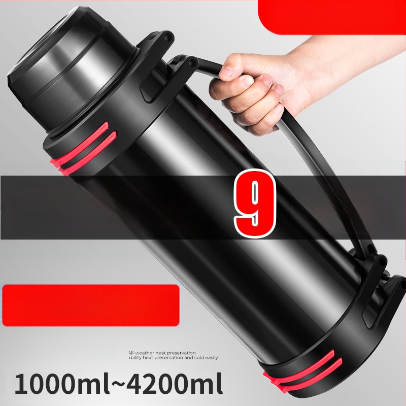 Didelės talpos kelioninis termosas, atnaujintas iš 316 nerūdijančio plieno, šilto vandens butelis, nešiojamas automobilio vandens puodelis, skirtas buitiniam naudojimui lauke.