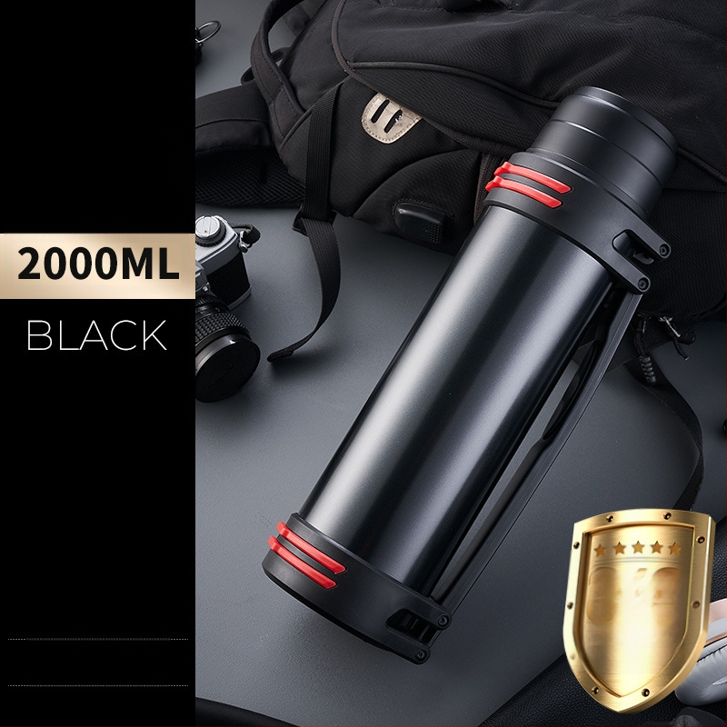 Didelės talpos kelioninis termosas, atnaujintas iš 316 nerūdijančio plieno, šilto vandens butelis, nešiojamas automobilio vandens puodelis, skirtas buitiniam naudojimui lauke.