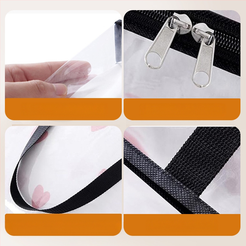 Prenosné úložné vrecko z PVC priehľadnej prikrývky, odolné voči vlhkosti a prachu, 20 hodvábnych úložných vreciek na prikrývky s veľkou kapacitou