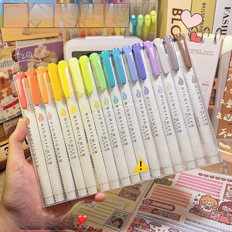 Dvigalvis žymeklis, aukštos kokybės, 30 spalvų, kostiumo žymėjimo, raktų žymeklis, studentų spalvų rašysenos rašiklis