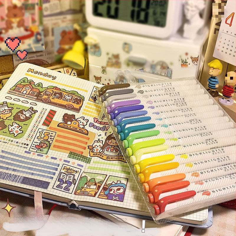 Dvigalvis žymeklis, aukštos kokybės, 30 spalvų, kostiumo žymėjimo, raktų žymeklis, studentų spalvų rašysenos rašiklis