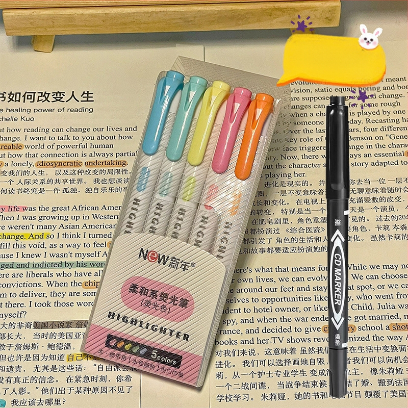 Dvigalvis žymeklis, aukštos kokybės, 30 spalvų, kostiumo žymėjimo, raktų žymeklis, studentų spalvų rašysenos rašiklis