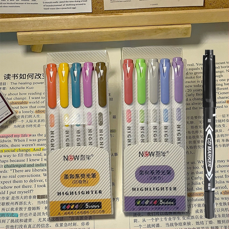 Dvigalvis žymeklis, aukštos kokybės, 30 spalvų, kostiumo žymėjimo, raktų žymeklis, studentų spalvų rašysenos rašiklis