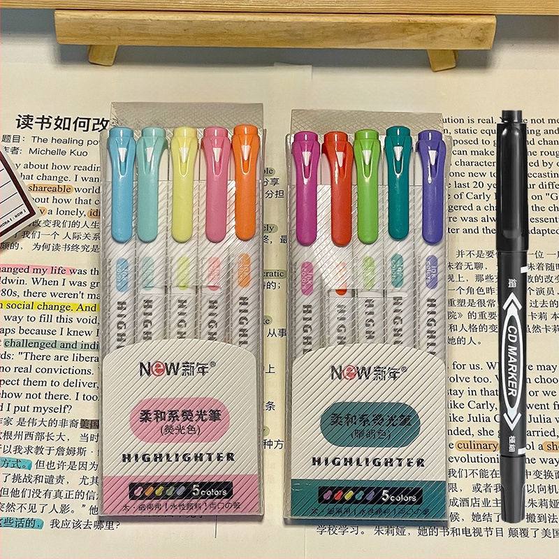 Dvigalvis žymeklis, aukštos kokybės, 30 spalvų, kostiumo žymėjimo, raktų žymeklis, studentų spalvų rašysenos rašiklis