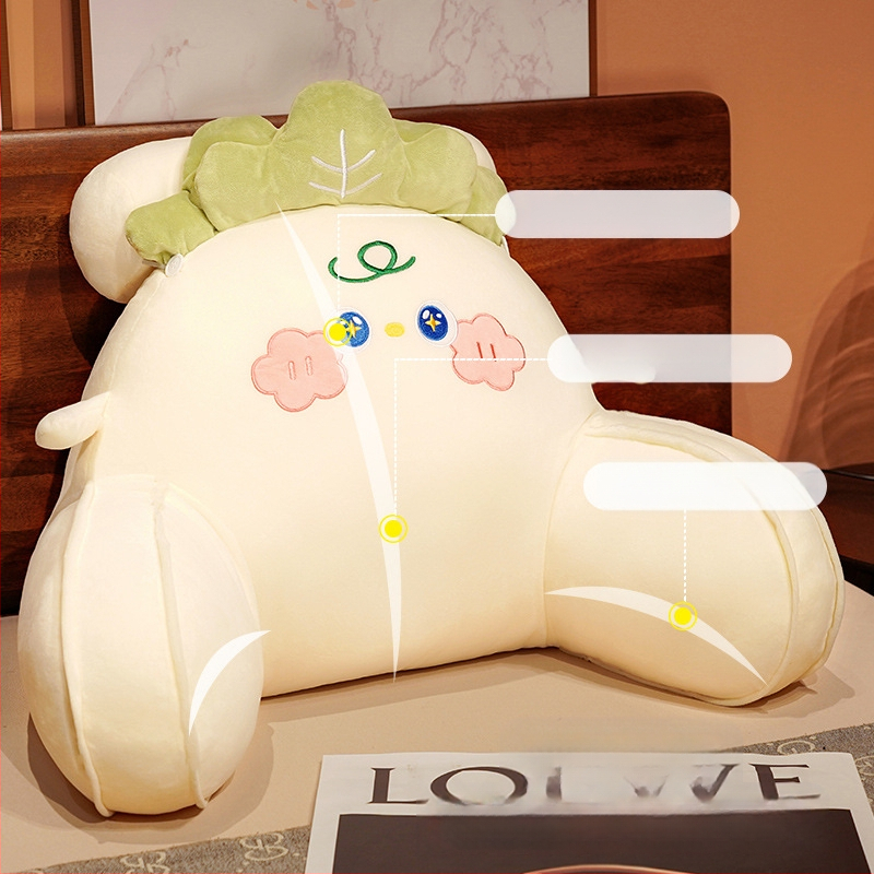 Mäkká taška do spálne, veľký operadlo, nočný vankúš, opierka pásu, operadlo, kancelársky vankúš, kreslený nočný vankúš