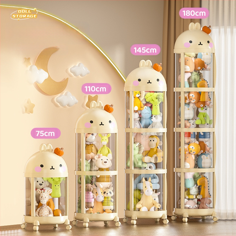 Extra veľké vedro na bábiky so zipsom, plyšové vedro na bábiky, priehľadné detské vedro na bábiky, úložný artefakt na hračky