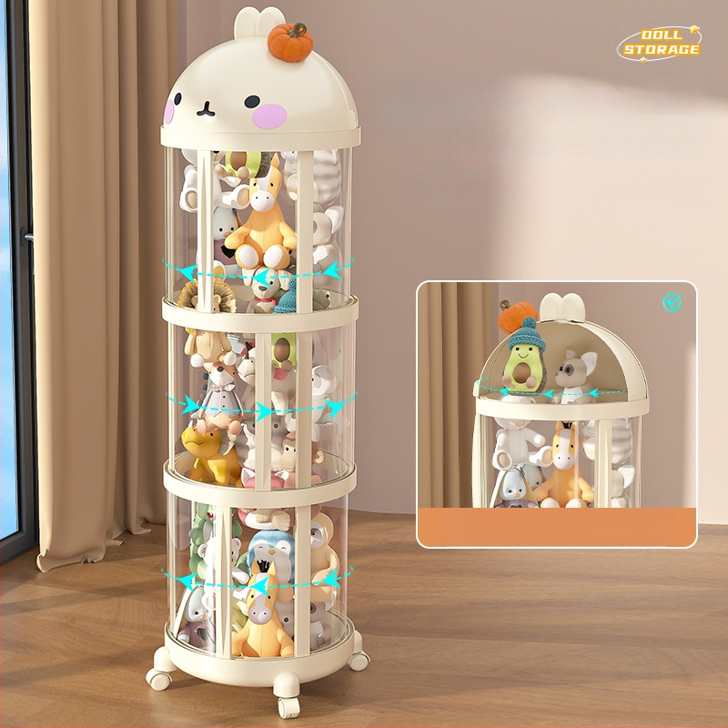 Extra veľké vedro na bábiky so zipsom, plyšové vedro na bábiky, priehľadné detské vedro na bábiky, úložný artefakt na hračky