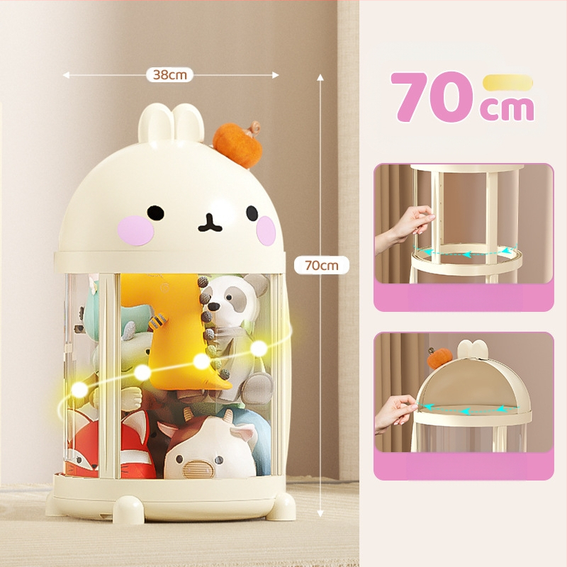 Extra veľké vedro na bábiky so zipsom, plyšové vedro na bábiky, priehľadné detské vedro na bábiky, úložný artefakt na hračky