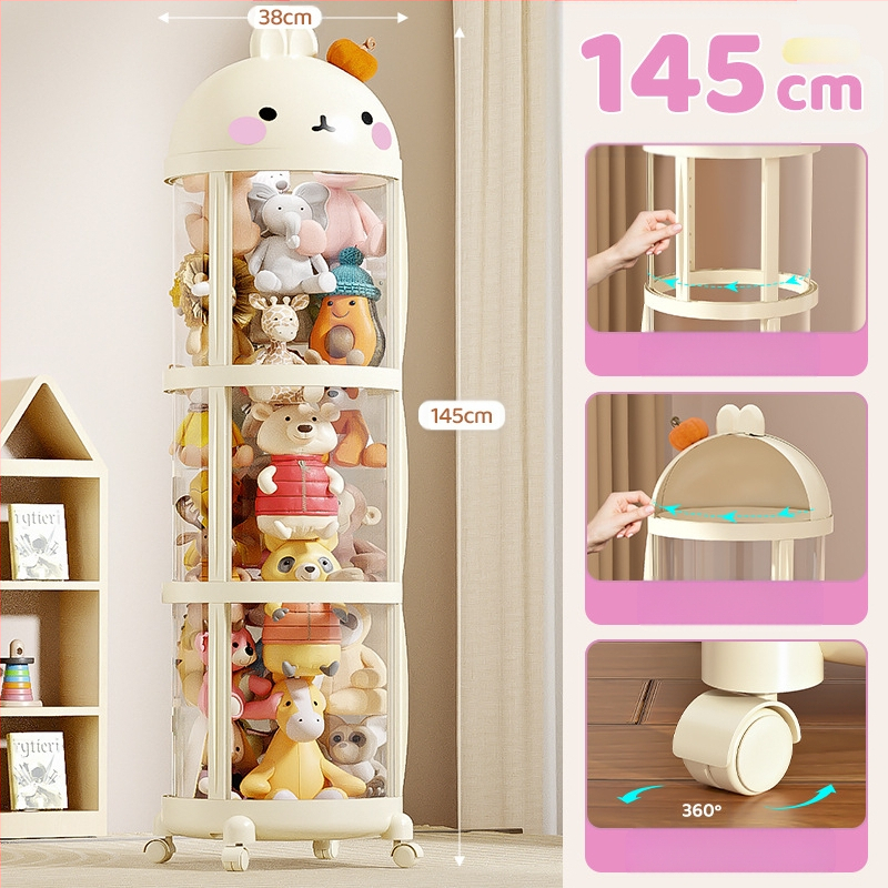 Extra veľké vedro na bábiky so zipsom, plyšové vedro na bábiky, priehľadné detské vedro na bábiky, úložný artefakt na hračky