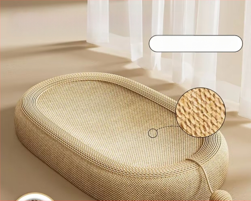 Sizalio katėms skirta draskymo lenta, integruota kačių kraiko lenta, atspari dilimui, apsauga nuo įbrėžimų, katės draskymo letena su lėkšte ir praustuvu, ovali katės šlifavimo letena.