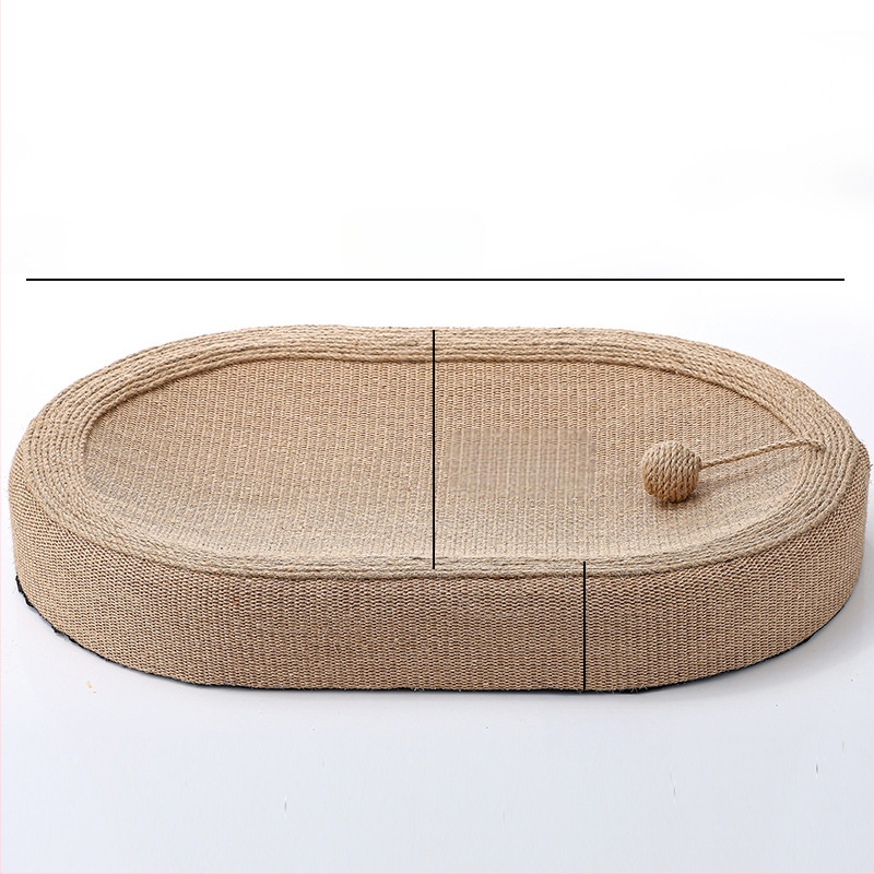 Sizalio katėms skirta draskymo lenta, integruota kačių kraiko lenta, atspari dilimui, apsauga nuo įbrėžimų, katės draskymo letena su lėkšte ir praustuvu, ovali katės šlifavimo letena.